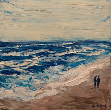 Painting titled "Walk" by Jasmin Anderleit, Original Artwork, Acrylic