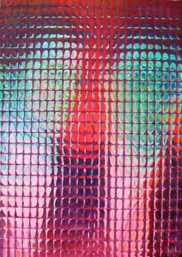 Peinture intitulée "Gemelli su fondo ro…" par Paolo Avanzi, Œuvre d'art originale, Acrylique