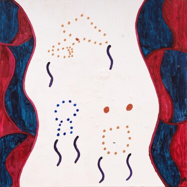 Malerei mit dem Titel "Ewiges Sein" von Lukas Walcher, Original-Kunstwerk, Acryl