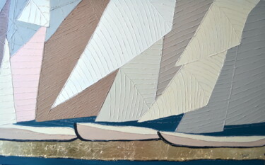 Picturing us in all these places /Abstract Regatta Yachts "Picturing us in all…" başlıklı Tablo Tatiana Hutsul tarafından, Orijinal sanat, Akrilik