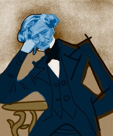 数字艺术 标题为“Berlioz” 由Ernesto Rivera Novoa, 原创艺术品, 数字油画