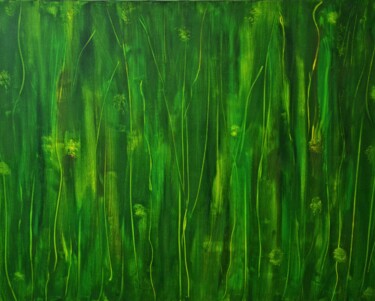 Pintura titulada "Symphonie végétale" por Emmanuelle Favereau, Obra de arte original, Acrílico Montado en Bastidor de camill…