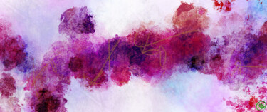 Digitale Kunst getiteld "Purple clouds haze" door Sp.Art, Origineel Kunstwerk, Digitaal Schilderwerk