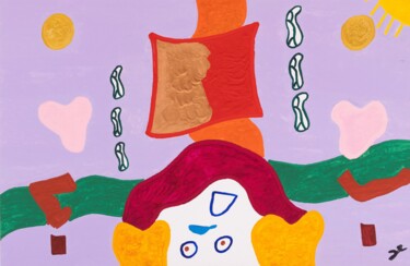 Malerei mit dem Titel "Das Wesen der Farben" von Lukas Walcher, Original-Kunstwerk, Acryl