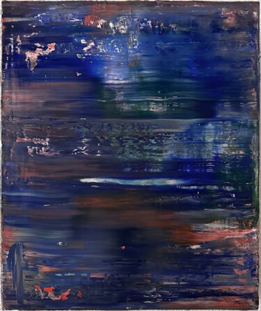 绘画 标题为“No. 1758_Untitled” 由Guido Lötscher, 原创艺术品, 油 安装在木质担架架上