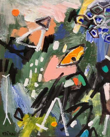 Painting titled "An afternoon in the…" by Tung Duc Pham, Original Artwork, Acrylic