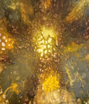 Incandescent Peinture intitulée "Incandescent" par Robin Dubois (le CHAT), Œuvre d'art originale, Acrylique Monté sur Châssis en bois