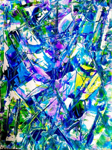Schilderij getiteld "Sailing home" door Marianne Huizinga, Origineel Kunstwerk, Acryl