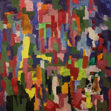 Painting titled "PARC. PROMENADE" by Lazzate Maral, Original Artwork, Acrylic