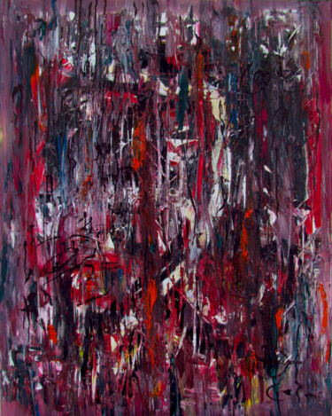 Painting titled "Air polieren, gebro…" by Jens Brueckmann, Original Artwork, Oil Mounted on Wood Stretcher frame