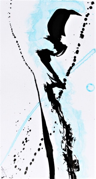 绘画 标题为“Embouchure” 由Isabelle Delteil Mc Williams, 原创艺术品, 墨