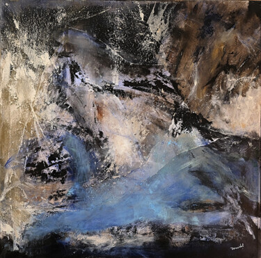 Peinture intitulée "Tempête" par Dominique Delouche (Domidel), Œuvre d'art originale, Acrylique Monté sur Châssis en bois