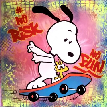 绘画 标题为“No Risk No Fun” 由Christian Berger, 原创艺术品, 丙烯 安装在木质担架架上