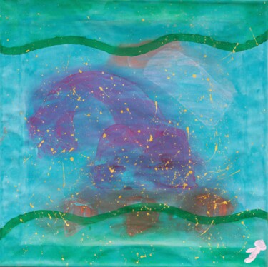 Malerei mit dem Titel "Das spielende Licht" von Lukas Walcher, Original-Kunstwerk, Acryl