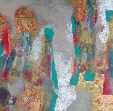 Sparklers on a Grey Day Collages titled "Sparklers on a Grey…" by Lynda Rosemarie Stevens, Original Artwork, Collages