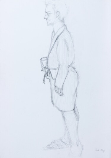 Drawing titled "Early Bird" by Pamela Rys, Original Artwork, Graphite