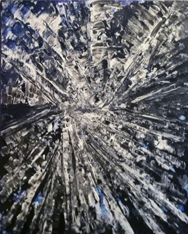 绘画 标题为“Night Reflections” 由Shar'S Art, 原创艺术品, 丙烯 安装在木质担架架上