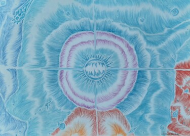 图画 标题为“signal dans l'espace” 由Iakim, 原创艺术品, 铅笔
