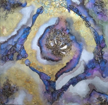 Collages titled "Peeling the Onion" by Lynda Rosemarie Stevens, Original Artwork, Collages