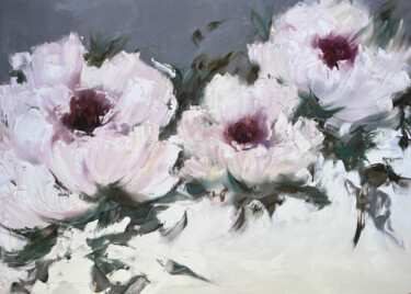 Painting titled "ENCHANTING ECHO - P…" by Marina Skromova, Original Artwork, Oil