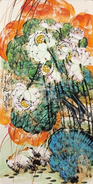 Lotus pond and clear dew 荷塘清露 （No.1690202482)