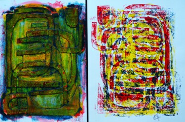 Printmaking titled "AC" by Philippe Casaubon, Original Artwork, Monotype
