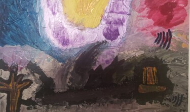 Peinture intitulée "Alberrante" par Cathy Renard (CY), Œuvre d'art originale, Acrylique