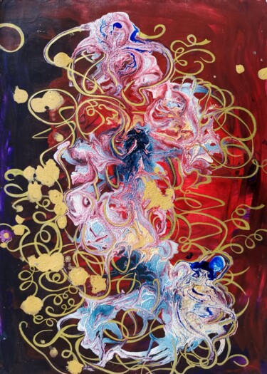 Collages titled "Splash" by Lynda Rosemarie Stevens, Original Artwork, Collages
