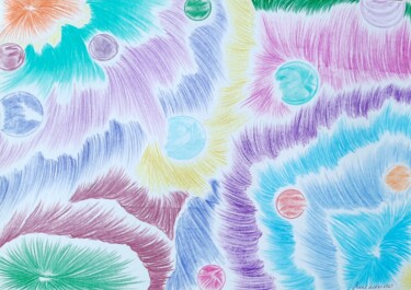 图画 标题为“Bel univers” 由Iakim, 原创艺术品, 铅笔