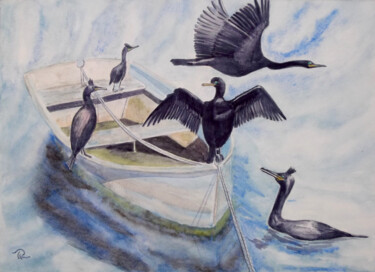 Peinture intitulée "AQUARELLE originale…" par Isabelle Redonnet, Œuvre d'art originale, Aquarelle