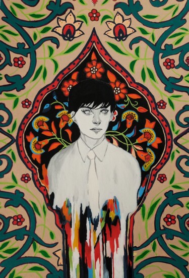 Agnes 绘画 标题为“Agnes” 由Burcu Panahi, 原创艺术品, 丙烯