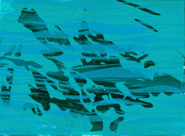 印花与版画 标题为“Stiller Bach 3/3” 由Malwine Karl, 原创艺术品, Linocuts