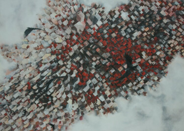 Peinture intitulée "Vain" par Adnan Avni, Œuvre d'art originale, Huile