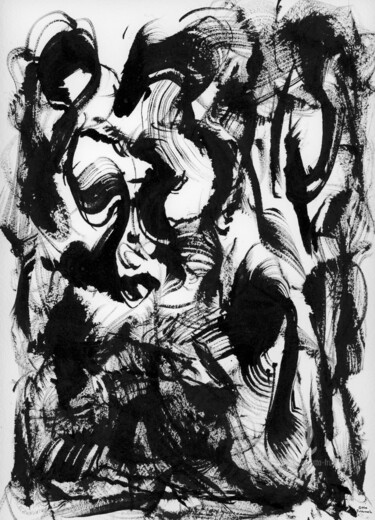 Painting titled "Shopping Queens" by Otto Frühwach, Original Artwork, Ink
