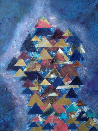 Collages titled "Ascending Triangles…" by Lynda Rosemarie Stevens, Original Artwork, Collages
