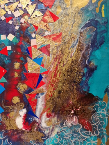 Slipstream Collages titled "Slipstream" by Lynda Rosemarie Stevens, Original Artwork, Collages