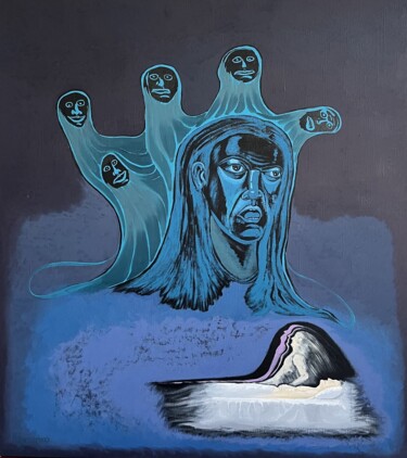 Astral | Sudden meeting 绘画 标题为“Astral | Sudden mee…” 由Ivan Klymenko, 原创艺术品, 油