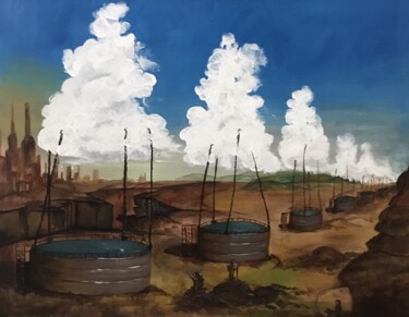 绘画 标题为“Clouds Salvation” 由Iana Volga, 原创艺术品, 丙烯