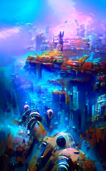 BOTTOM OF SEA 4 Digital Arts titled "BOTTOM OF SEA 4" by Mahesh Tolani, Original Artwork, Digital Painting
