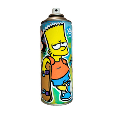 제목이 "Bart - Break the tr…"인 조형물 Alessio Hassan Alì (Hipo)로, 원작, 페인트 스프레이