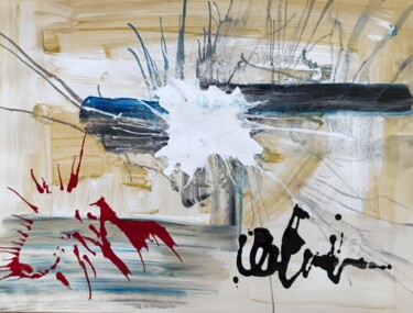 Peinture intitulée "Flash" par Laurence Thomas-Thiebau, Œuvre d'art originale, Acrylique