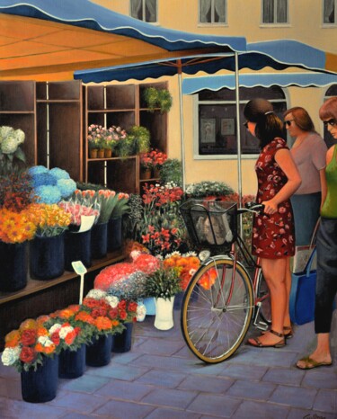 Peinture intitulée "Hésitations" par Charles Unger, Œuvre d'art originale, Huile Monté sur Châssis en bois