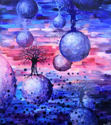 绘画 标题为“Weightlessness” 由Elena Mi, 原创艺术品, 丙烯