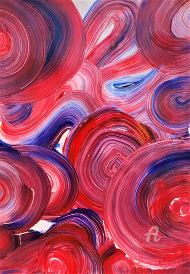 Motherland-42Х29,7cm,peace,silence,health Painting titled "Motherland-42Х29,7c…" by Anastasia Grik, Original Artwork, Acrylic