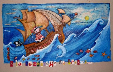 Peinture intitulée "A LA RECHERCHE DU T…" par Catherine Suchocka, Œuvre d'art originale