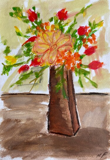 Painting titled "Abstract 16" by Mariia Fedorova, Original Artwork, Oil