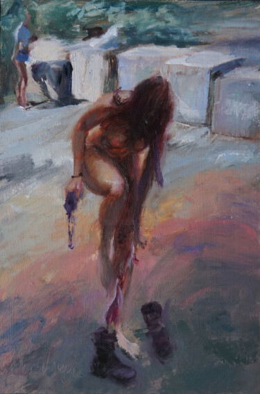 제목이 "A l'ombre"인 미술작품 Manuel Leonardi로, 원작, 기름