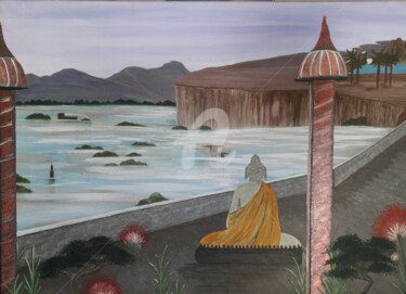 Peinture intitulée "Repli sur soi" par Sophie Bertrand (Soso), Œuvre d'art originale, Acrylique