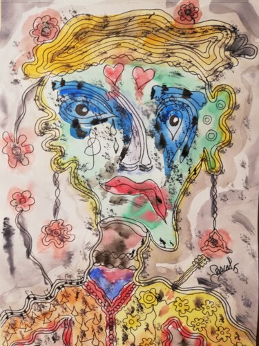 Peinture intitulée "VISION 2" par Pascal 5, Œuvre d'art originale, Aquarelle