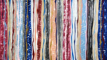 Painting titled "Parallels 22/21" by Mimi Eres, Original Artwork, Acrylic